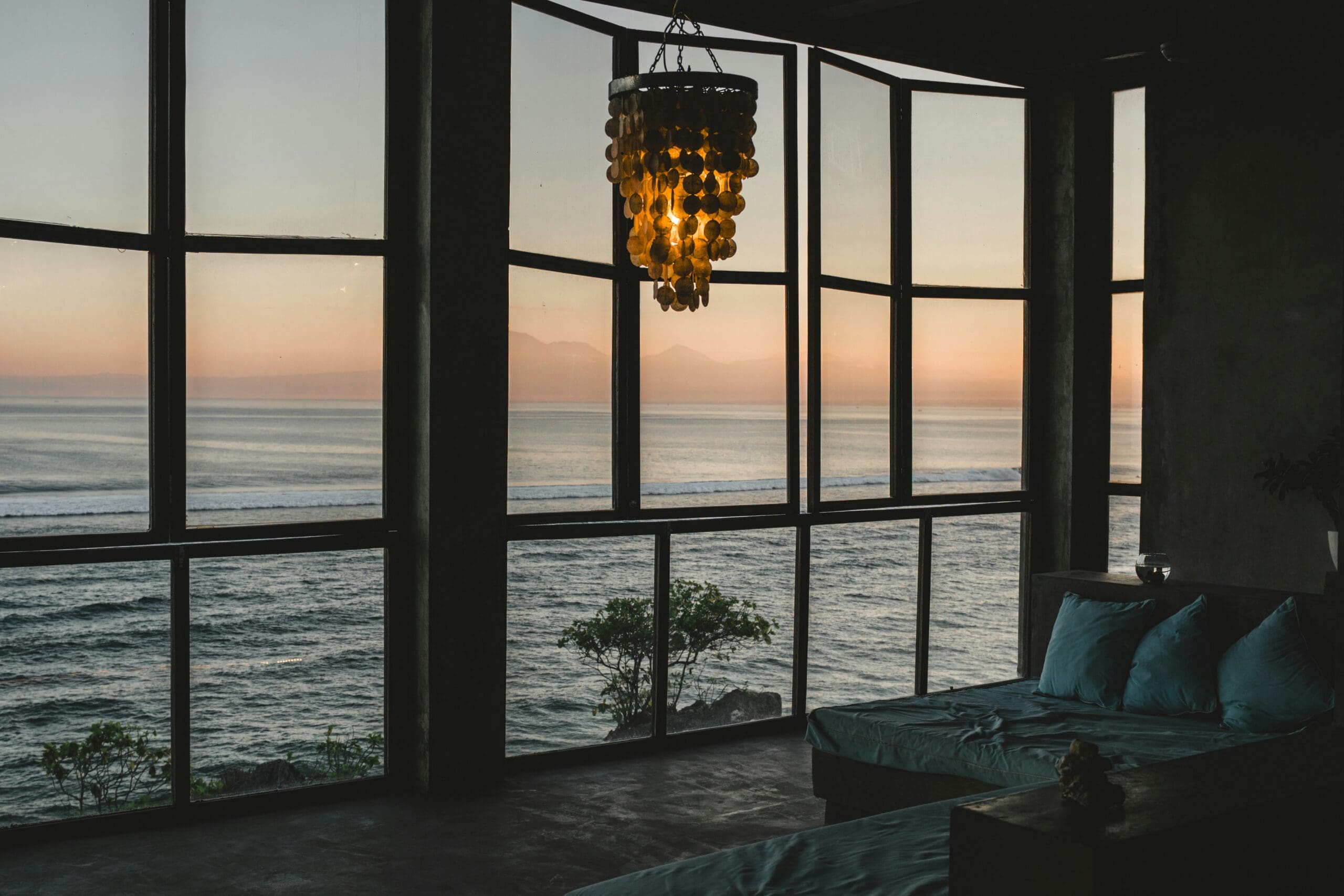 an ocean view from a window and thinking about why you keep repeating the same patterns even when you know better